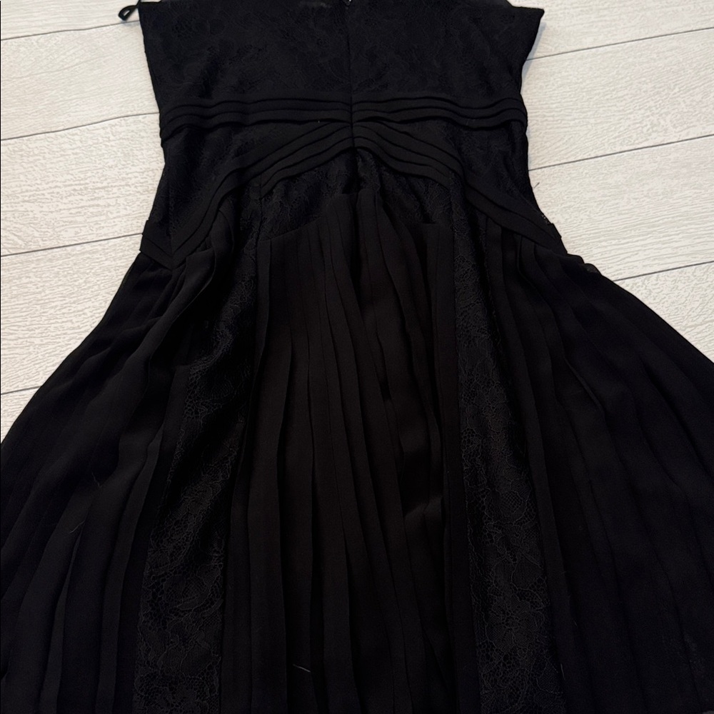BCBGMAXAZRIA Black Lace & Pleated Mini Cocktail Dress
Sz4 | Elegant + Flattering - Picture 7 of 7